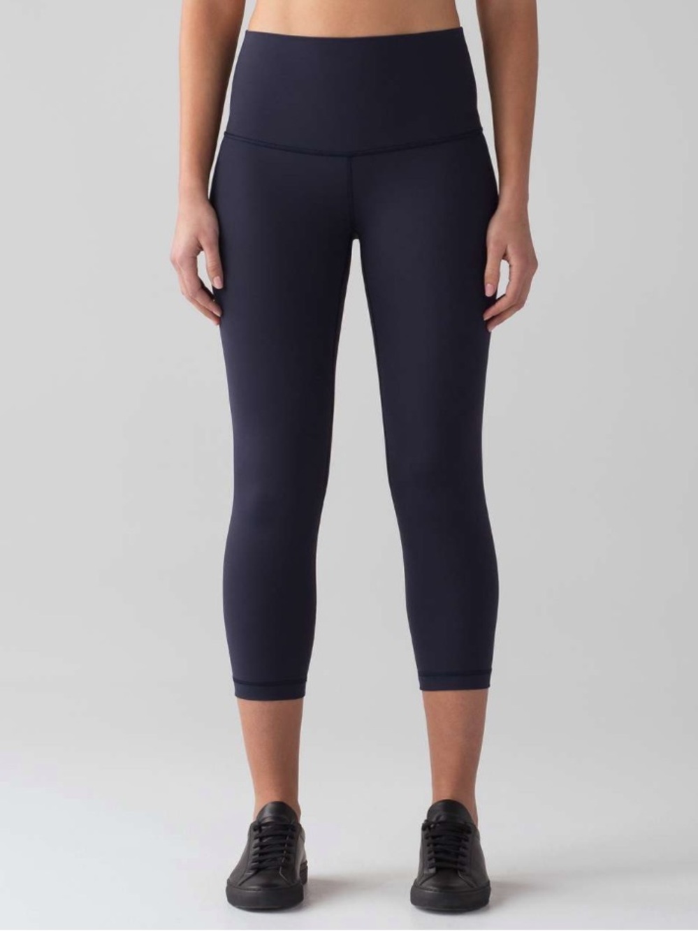 Lululemon wunder under navy crop legging